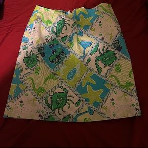Lilly Pulitzer Womens starboard patch mini skirt size 4